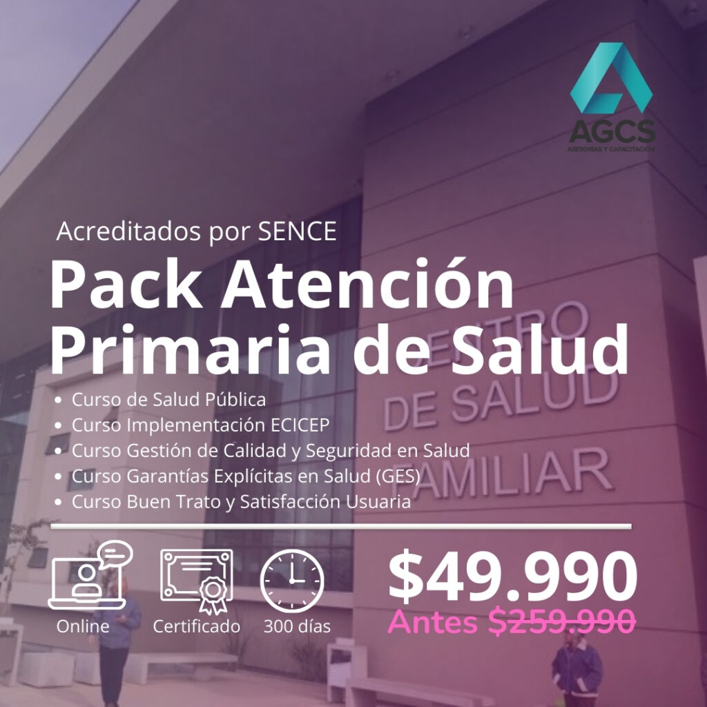 Pack Esenciales Atención Primaria Salud (APS) 5 Cursos